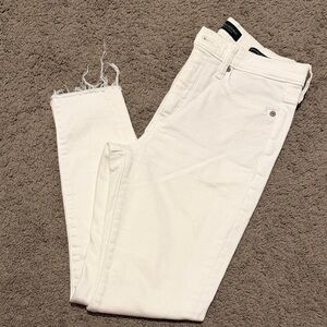 Banana Republic Women's Cream High Rise Jeans